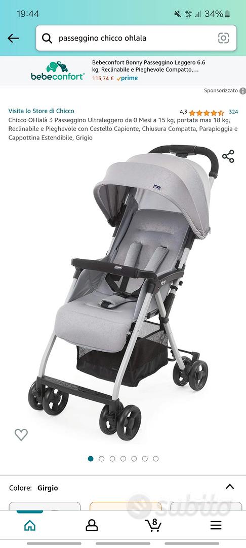 CHICCO PASSEGGINO OHLALA 3 GREY MIST