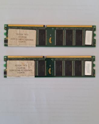 Ram DDR1 512Mb x2