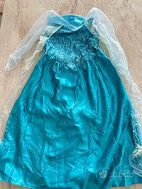 Vestito carnevale Elsa Frozen Disney 7/8anni
