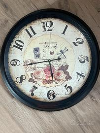 Orologio da Parete vintage floreale stile Shabby