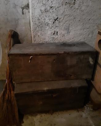 Cassoni in legno antichi