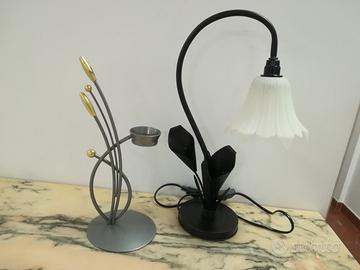 Abat-jour(Paralume vetroceramica) +1 Porta Candela