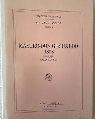 Libro Mastro Don Gesualdo di Giovanni Verga
