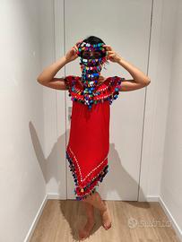 Abito iskandarani con copriviso (danza ventre)