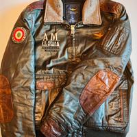Giubbotto bomber pelle Aeronautica Militare. Tg 50