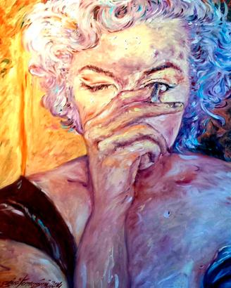 dipinto olio su tela,cm 70 x 50