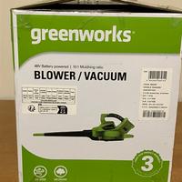 Greenworks soffiatore aspiratore 48 V