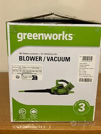 Greenworks soffiatore aspiratore 48 V