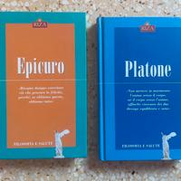 Libri filosofia Epicuro e Platone