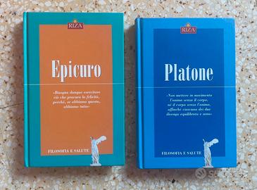 Libri filosofia Epicuro e Platone