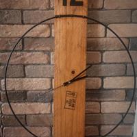 Orologio da parete stile industriale artigianale