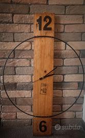 Orologio da parete stile industriale artigianale