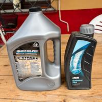 4 litri olio nautico Quiicksilver più 1 litro INA