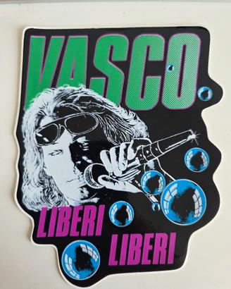 Adesivo Vasco Rossi anni 80 LIBERI LIBERI