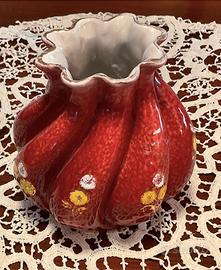 Vaso ceramica  col. rosso Gualdo Tadino, I.C.A.P.