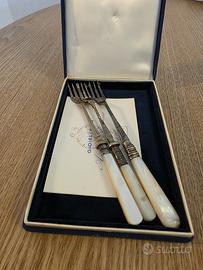 Forchettine epoca vittoriana con certificato