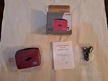 Lettore cassette vintage con scatola completa