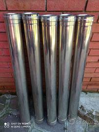 canna fumaria in acciaio inox 80mm