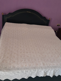 Copriletto matrimoniale lavor mano uncinetto 2x2,8