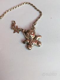 Bracciale orso stella S argento 925 bambino/