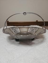 Cestino Metallurgica Motta Anni 70 Acciaio Inox 