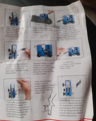 Affila catena motosega