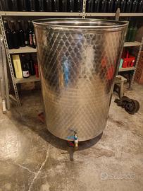 SERBATOIO 400L INOX PER VINO GALLEGGIANTE AD ARIA 
