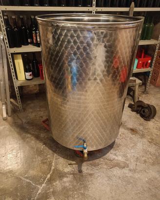 SERBATOIO 400L INOX PER VINO GALLEGGIANTE AD ARIA 