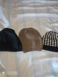 set 3 cappelli da donna 