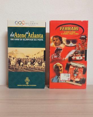 📼 Lotto 2 VHS Vintage: Ferrari & Olimpiadi