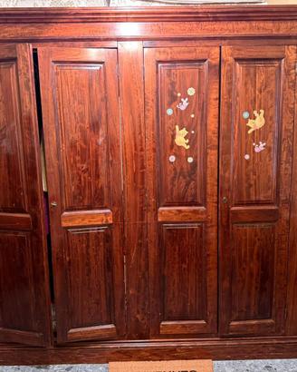 armadio legno massello 