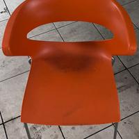 Sedie colore arancione