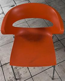 Sedie colore arancione