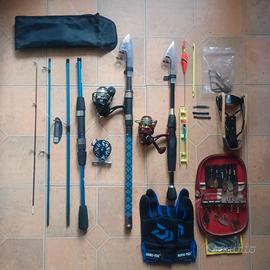 Canne da pesca Mulinelli Attrezzatura completa