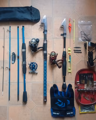 Canne da pesca Mulinelli Attrezzatura completa