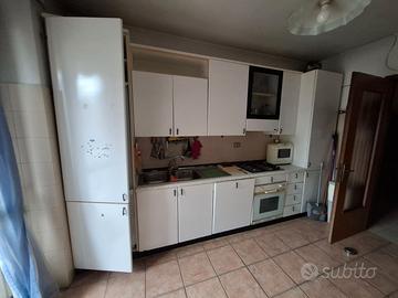 Cucina lineare 370cm, bianca