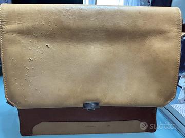 Borsa porta computer FULL TIME in cuoio