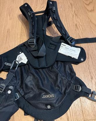 Zaino Stokke My Carrier 3 pezzi neonato bimbo nero