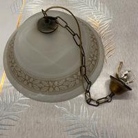Lampadario pendente in vetro