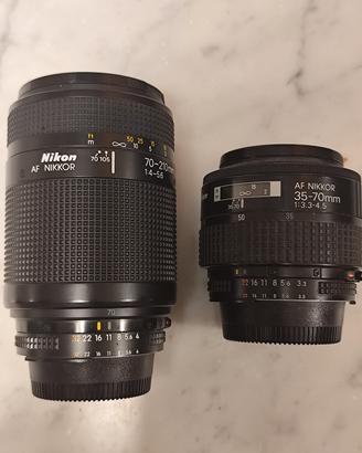 Lotto Nikon Vintage: 2 Obiettivi Nikkor + Accessor