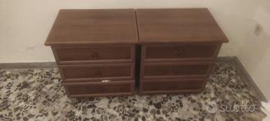 Camera da letto completa in legno marrone