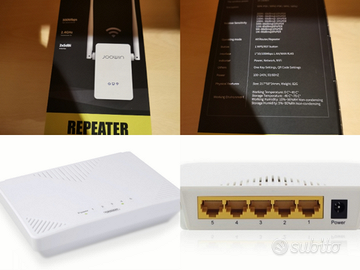 Ripetitore WiFi 300Mbps+switch