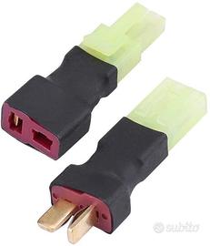 Adattatore Mini Tamiya a T-Plug per Batterie RC