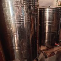 contenitore olio acciaio 110lt