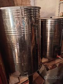 contenitore olio acciaio 110lt