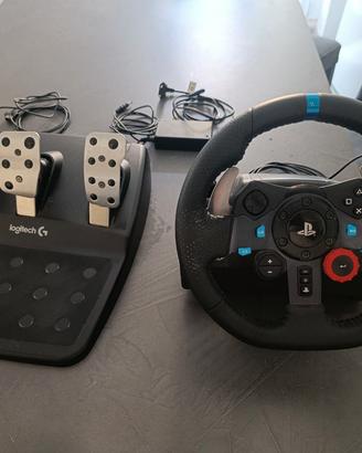 Volante Logitech g29 con mod 3DRap su pedaliera 