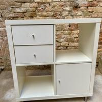 Scaffale ikea Kallax completo