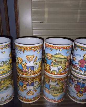 4 Mugs TAZZE Collezione LAVAZZA Teddy Bears