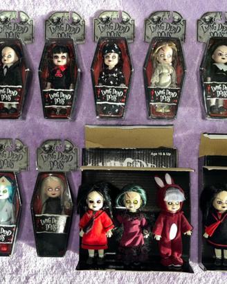 Living Dead Dolls Lotto 18 LDD Mini nuove + 2 Box