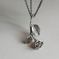 Argento 800 | Pendente | Fiore Rosa